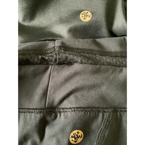 MANDUKA 2 PC BLACK ACTIVEWEAR SET WRAP BAND SPORT BRA S BOTTOM M - Picture 12 of 12